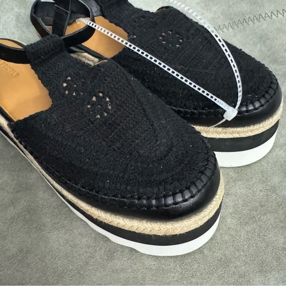 NWT Free People Morning In Mykonos Crochet Platform Wedge Espadrilles Sz 10